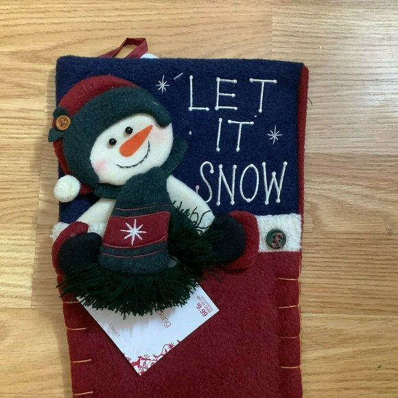 Snowman Christmas Stocking, NWT - Picture 3 of 9